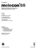 Cover of: Proceedings of MELECON '85, Mediterranean Electrotechnical Conference, Madrid, Spain, October 8, 9, 10, 1985