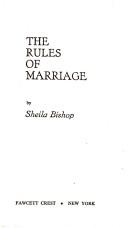 Cover of: Rules of Marriage by Sheila Bishop