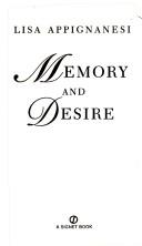 Cover of: Memory and Desire by Lisa Appignanesi
