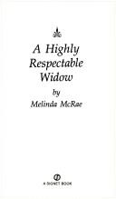 Cover of: A Highly Respectable Widow