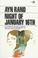 Cover of: The Night of January 16 (Plume)