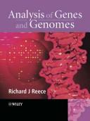 Cover of: Analysis of Genes and Genomes | Richard J. Reece