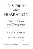 Divorce and separation by George Klaus Levinger