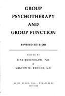 Cover of: Group Psychotherapy 2nd