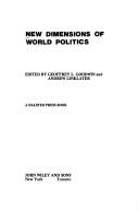 Cover of: New dimensions of world politics