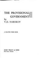 Cover of: The Provisional Government.