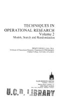 Cover of: Techniques in operational research by Brian Conolly