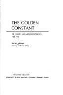 Cover of: The golden constant: the English and American experience, 1560-1976