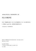 Cover of: Analytical chemistry of fluorine | 