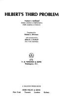 Cover of: Hilbert's third problem by V. G. Bolti͡anskiĭ