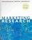 Cover of: Marketing Research
