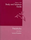 Cover of: Precalculus, 6th edition (Study and Solutions Guide)