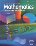 Cover of: Mathematics: Concepts and Skills Course 1