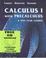 Cover of: Calculus 1 With Precalculus