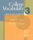 Cover of: College Vocabulary