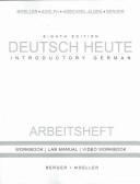 Cover of: Deutsch Heute: Introductory German