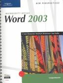 Cover of: New Perspectives on Microsoft Office Word 2003, Comprehensive