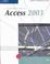 Cover of: New Perspectives on Microsoft Office Access 2003, Brief