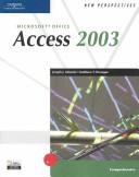 Cover of: New Perspectives on Microsoft Office Access 2003, Comprehensive by Joseph J. Adamski, Kathy T. Finnegan
