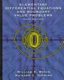 Cover of: Elementary differential equations and boundary value problems