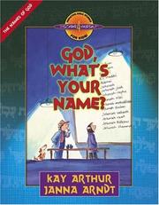Cover of: God, What's Your Name? (Discover 4 Yourself® Inductive Bible Studies for Kids)