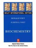 Cover of: Biochemistry, Solutions Manual by Donald Voet, Judith G. Voet