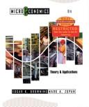 Cover of: Microeconomics , Study Guide: Theory & Applications