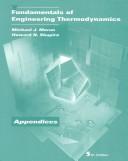 Cover of: Fundamentals of Engineering Thermodynamics, Appendices by Michael J. Moran, Howard N. Shapiro