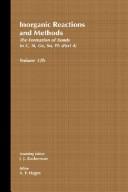 Cover of: Formation of Bonds to C,Si,Ge,Sn,Pb (Part 4), Volume 12A, Inorganic Reactions and Methods