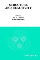 Cover of: Molecular Structure and Energetics, Structure and Reactivity (Molecular Structure and Energetics, Vol 7) by Joel F. Liebman, Arthur Greenberg