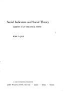 Cover of: Social indicators and social theory: elements of an operational system