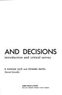 Cover of: Games and Decisions
