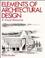 Cover of: Elements of Architectural Design