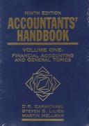 Cover of: Accountants' handbook by [edited by] D.R. Carmichael, Steven B. Lilien, Martin Mellman.