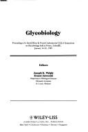 Glycobiology by Smith, Kline & French Laboratories-UCLA Symposium on Glycobiology (1989 Frisco, Colo.)