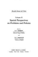 Cover of: Social Areas in Cities (Spatial Perspectives on Problems & Policies)