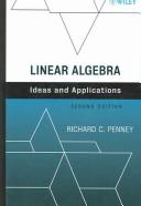 Cover of: Linear Algebra, Textbook and Solutions Manual: Ideas and Applications
