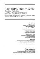 Cover of: Bacterial endotoxins: cytokine mediators and new therapies for sepsis : proceedings of the Third International Conference on Endotoxins, held in Amsterdam, the Netherlands, June 7-8, 1990