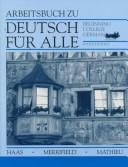 Cover of: Deutsch für Alle, Workbook: Beginning College German
