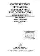 Cover of: Construction litigation by Robert Frank Cushman, William J. Palmer, John D. Carter, Robert F. Cushman