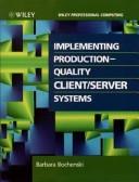 Cover of: Implementing production-quality client/server systems