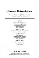 Cover of: Human retroviruses | UCLA Symposium on Human Retroviruses (1989 Tamarron, Colo.)