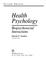 Cover of: Health Psychology