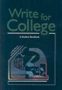 Cover of: Write for College | Patrick Sebranek