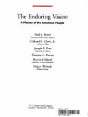 Cover of: The Enduring vision by Paul S. Boyer ... [et al. ; graphs, Boston Graphics, Inc. ; maps, Sanderson Associates].