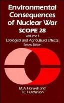 Cover of: Environmental consequences of nuclear war.