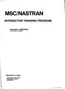 Cover of: MSC/NASTRAN interactive training program