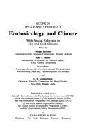 Cover of: Ecotoxicology and climate by edited by Philippe Bourdeau ... (et al.).