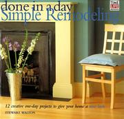 Cover of: Done in a Day: Simple Remodeling (Done in a Day , Vol 3, No 4)