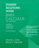 Cover of: Student Solutions Guide to Accompany Brief Calculus With Applications